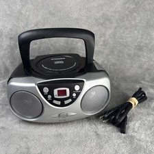 Sylvania SRCD243M Portable CD Player Boom Box AM/FM Radio Tested Works