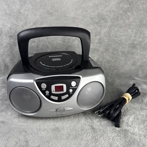 Sylvania SRCD243M Portable CD Player Boom Box AM/FM Radio Tested Works! - Picture 1 of 11
