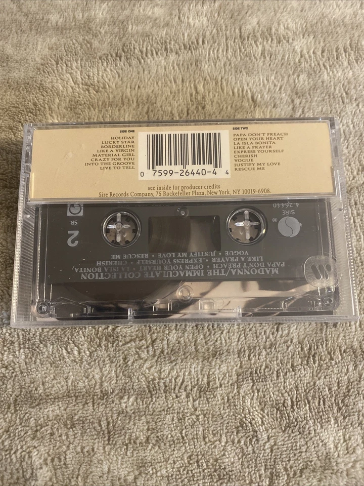 Madonna- The Immaculate Collection Cassette Tape SEALED Columbia House Club NEW! - Image 3 of 4