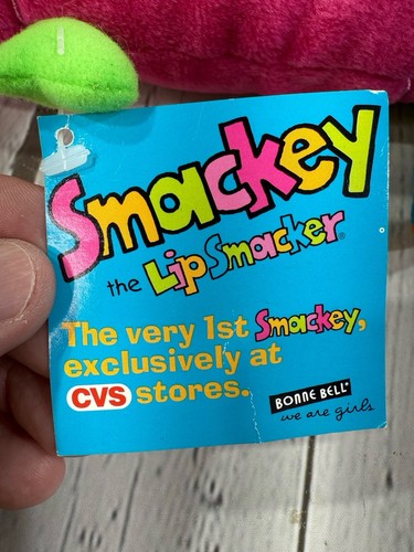 Vintage Werbung CVS 1999 Lip Smacker Smackey Plüsch Sitzsack Spielzeug 9 Zoll - Bild 5 von 7
