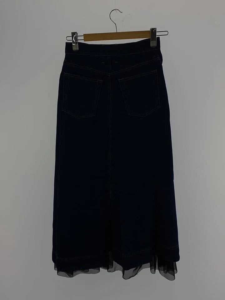 AULA AILA Reversible Tulle Denim Skirt IDG Indigo Used - Image 2 of 4