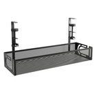 Under Desk Cable Tray Management No Drill Tidy Wire Cord Storage Rack Organizer