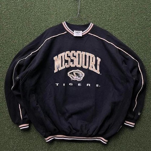 Vintage Lee Sport Missouri University Mizzou Tigers Sweatshirt mit Rundhalsausschnitt