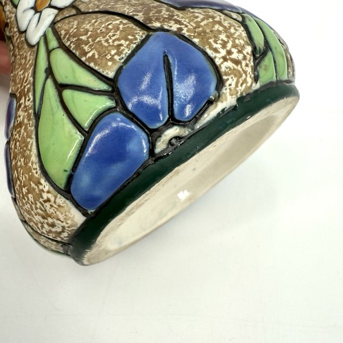 Antike Tschechische Amphore Blumenvase 8,5" Jugendstil Böhmen Cloisonné - Bild 14 von 17