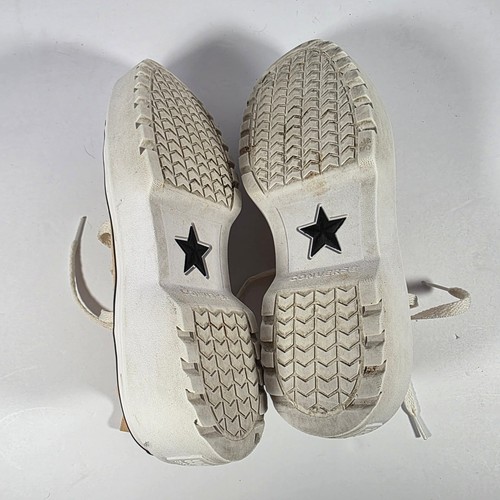 Converse All Star Lift Platform High Top Sneaker Peach Zip Back Sz 2.5 Youth - Picture 8 of 10
