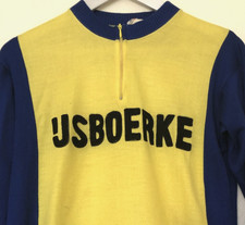 Vintage Ijsboerke Cycling Jersey, Acrylic, VGC, Medium, Long Sleeve