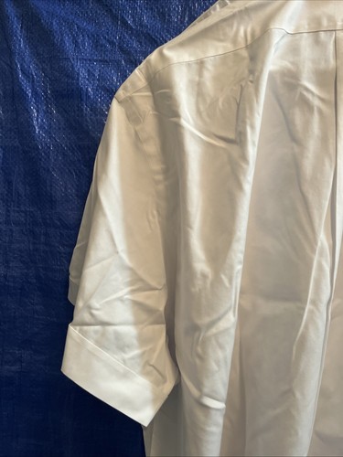 Neu mit Etikett Brooks Brothers Herren Größe 20 weiß geknöpfte Netzjets brandneu Kurzarm - Bild 8 von 12