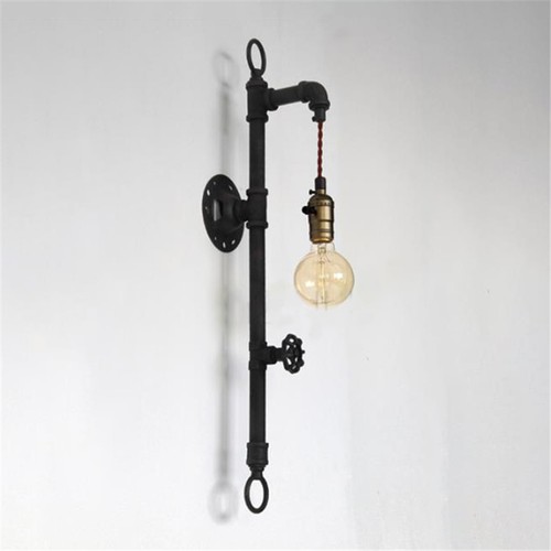 Antique Industrial Style Water Pipe Wall Light Steampunk Lighting Wall Sconce - Picture 12 of 12