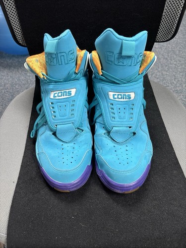 Converse Aero Jam Charlotte Hornets Mid 144260C Teal & Purple Men's Size 8.5 - Picture 1 of 6