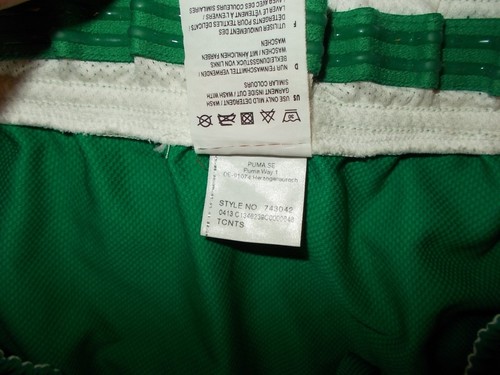 Pantalones cortos IRLANDA (XL) (W38) PUMA 2013/2014 ¡PERFECTOS!!! away Rugby Green - Imagen 6 de 8
