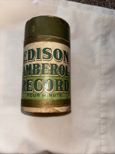 Grafófono Edison Amberol década de 1890 disco en bote “la Ciudad Santa” 4 minutos - Imagen 4 de 8