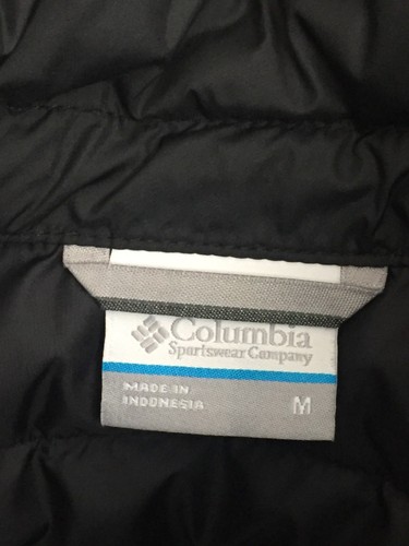 Columbia Women's Quilted Jacket Size M Black L/Sleeve Zip Pockets Used F1 - Picture 7 of 11