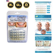 Tooth Replacement Kit Temporary Tooth Fake Tooth Realistic Smile 40pcs