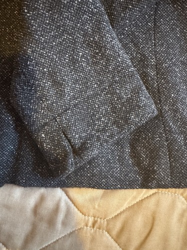 Talbots Womens Blazer Size Petite Six One Button Tweed Black White Jacket Blazer - Picture 11 of 12