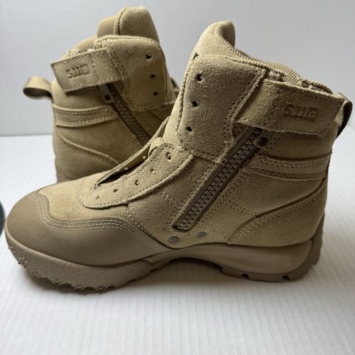 5.11 HRT Advance Men's Tactical Boot Low Side Zip, Coyote Brown Suede - Picture 8 of 12