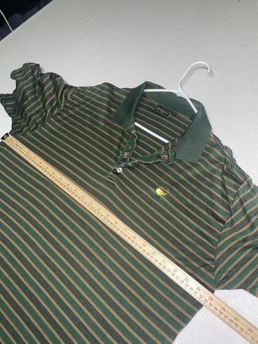 Bobby Jones Collection Masters Augusta Golf Poloshirt grün orange gestreift Gr. XL - Bild 4 von 12