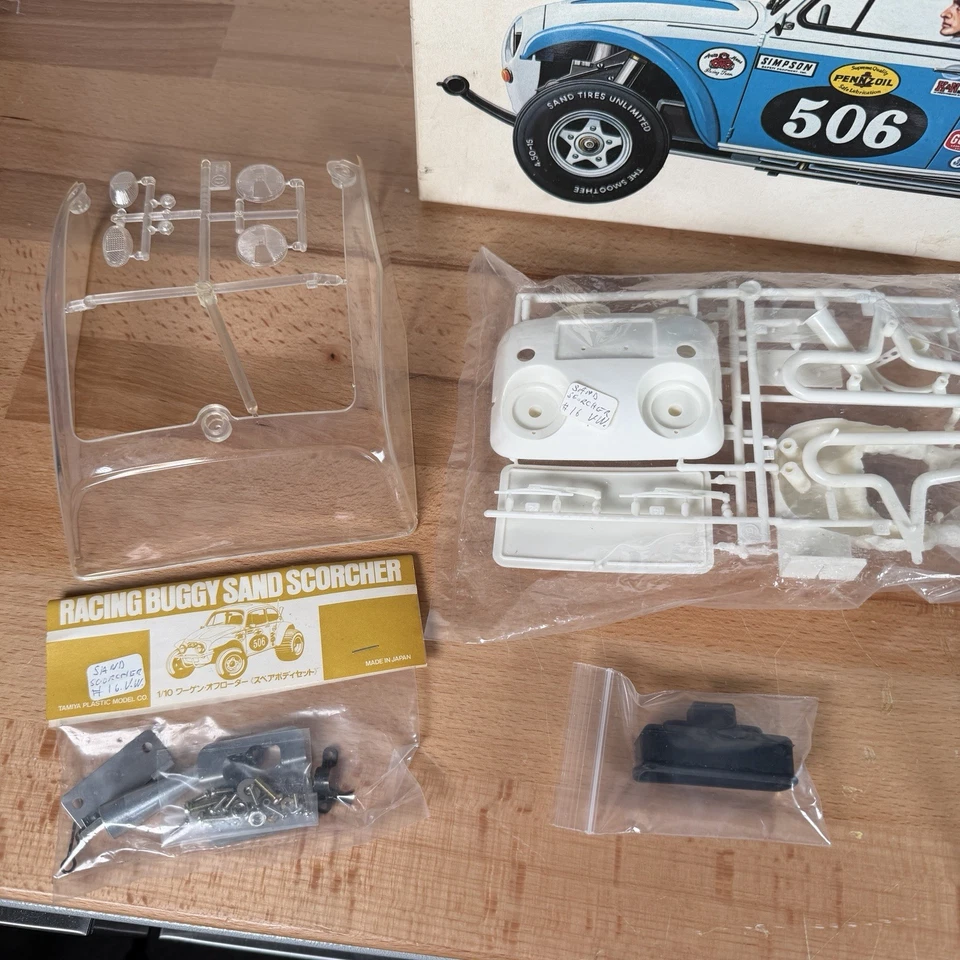 Tamiya Sand Scorcher Racing Buggy Body Parts Set - 5111-3200 - RARE, No Stickers - Image 2 of 4