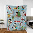 Personalized Funny Mickey & Friends Christmas Tis The Season To Be Jolly Blanket