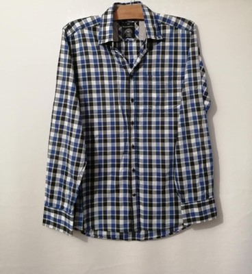 Westbury Hemd blau kariert Baumwolle Regular Gr.36 (4506034)