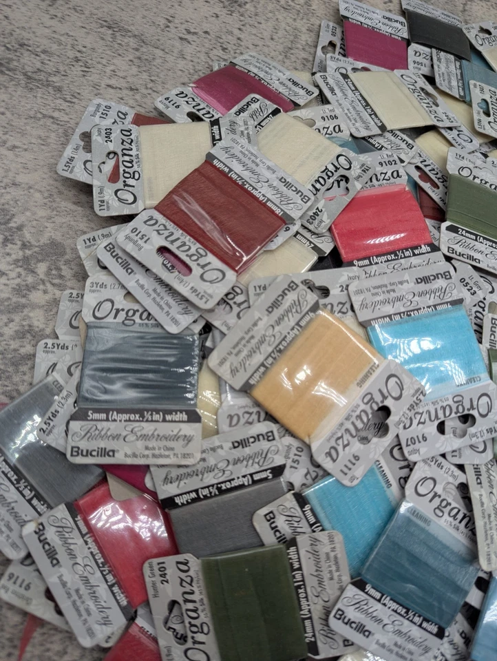 Bucilla Organza Embroidery Ribbon Lot 223 NEW UNOPENED, Less Than A $1 a Piece! - Image 3 of 4