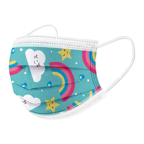 50 Stück Kinder Einweg Gesichtsmasken - 3-lagige atmungsaktive Schutzmasken mit weichem E - Bild 5 von 28