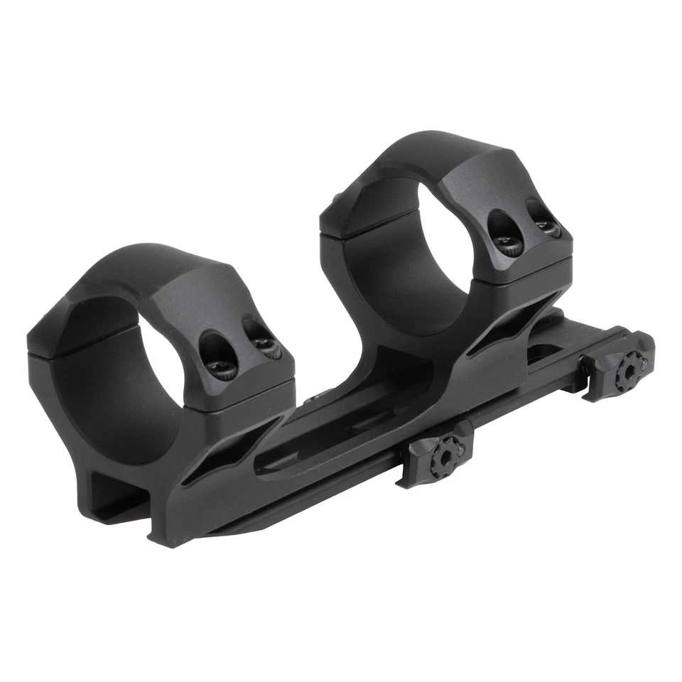 UTG Accu 同步 QR 悬臂安装 34 毫米 X 高轮廓哑光黑色铝 — 第 2/4 张图片