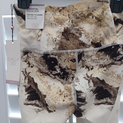 Legging para mujer Calia Essential tiro alto marrón crema carmelo 7/8 XS nuevo con etiquetas - Imagen 3 de 3