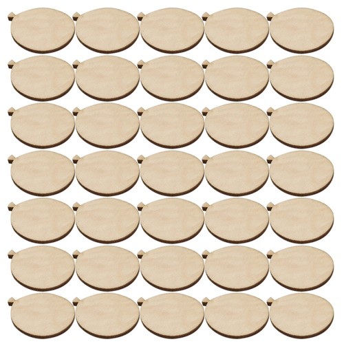  Mini globo recortes de madera 200 piezas - círculos redondos de madera sin terminar - discos en blanco - Imagen 2 de 12