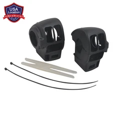 Black Handlebar Control Switch Housing Cover For Harley Road King Electra Glide