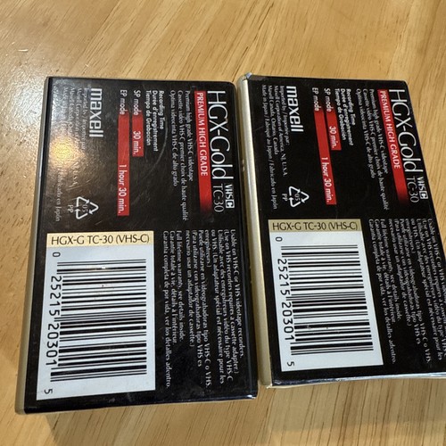 Maxell Camcorder Videokassetten VHS-C TC-30 HGX Gold Premium High Grade 4er Pack Neu - Bild 7 von 10