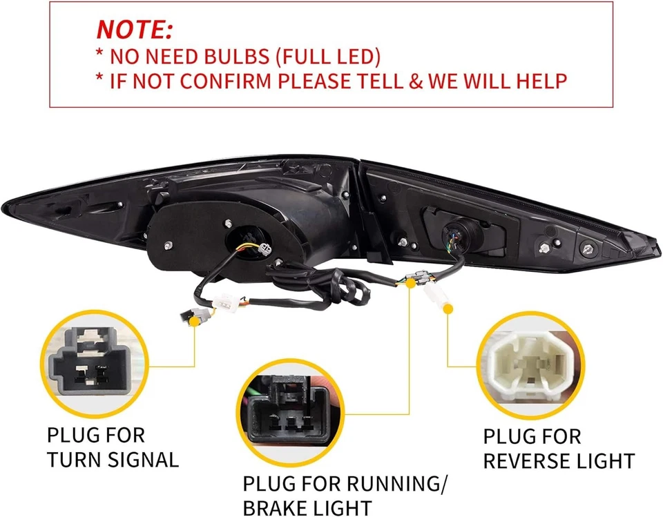 Par de luces traseras LED secuenciales ahumadas para Mazda 3 2014-2018 sedán Foto 4 de 4