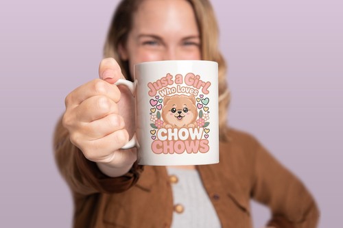 Taza Chow Chow para perro, solo una chica que ama Chow Chows, lindo regalo para cachorros, amante de los perros - Imagen 6 de 9