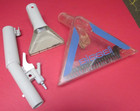 older Bissell carpet cleaning machine 1630-5 parts - handle, nozzles, wheels