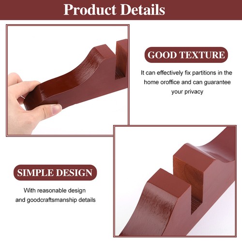 Room Divider Stand Partition Home Screen Panel Wood Feet Bracket Office - Picture 5 of 14