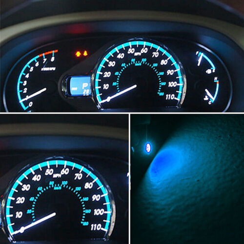10/20pcs T3 Neo Wedge Car Instrument Cluster Panel Lamps Gauge LED Bulbs Set - Picture 10 of 20