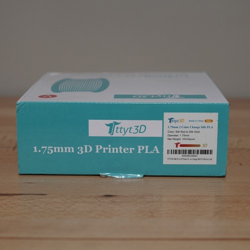 3D Printer Filament TTYT3D Silk Red To Silk Gold 1.75mm 3D Printing 1KG 2LB - Photo 3/4
