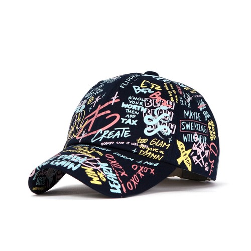 XL ~ 2XL XXL 60 ~ 63 cm Unisex Herren Flipper Skizze Graffiti Baseballkappe Trucker Hüte - Bild 6 von 11