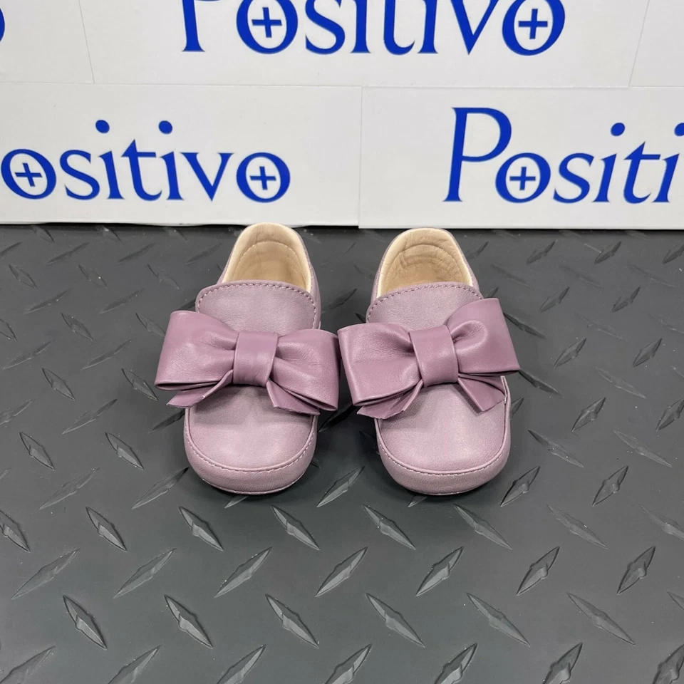 Buscemi Bebé 40MM Bebé Arco Lilla/Lilla Cuero Tenis Zapatos EE. UU. 4 UE 19 Nuevo Foto 3 de 4