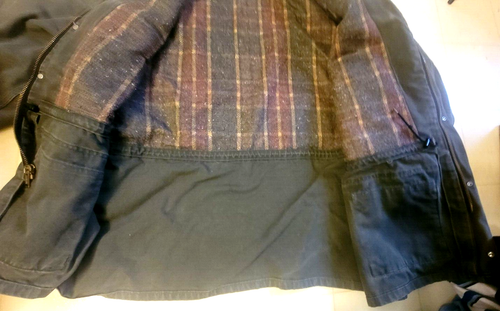 Vintage HEAVY Carhartt Olive Jacket Work Blanket Lined USA Men's Size 4XL PB1366 - Picture 18 of 23