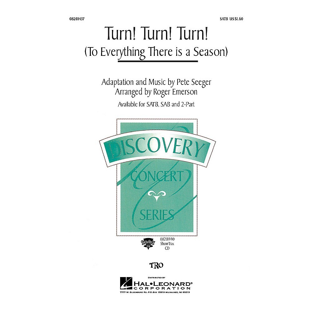 Turn! Turn! Turn! (To Everything There Is a Season) ShowTrax CD by 