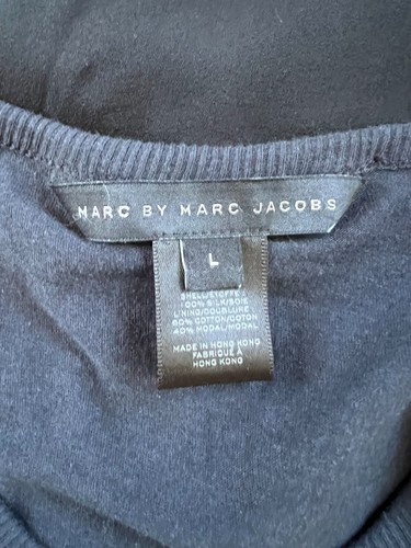 Marc By Marc Jacobs black sleeveless silk dress L - Picture 4 of 4