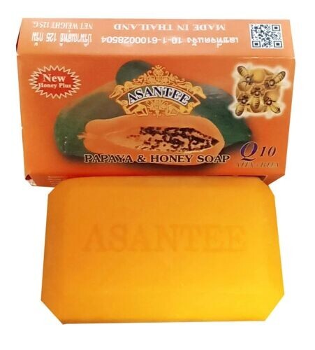 Asantee Papaya Honey Anti-Acne Whitening Bar Soap Skin Care Thai Herbal. - Bild 6 von 6