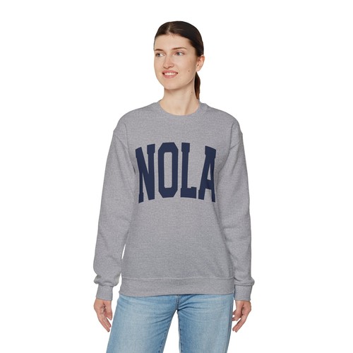 NOLA New Orleans Louisiana Trip Sweatshirt Gifts Crew Neck Pullover Shirt Men - Bild 8 von 8