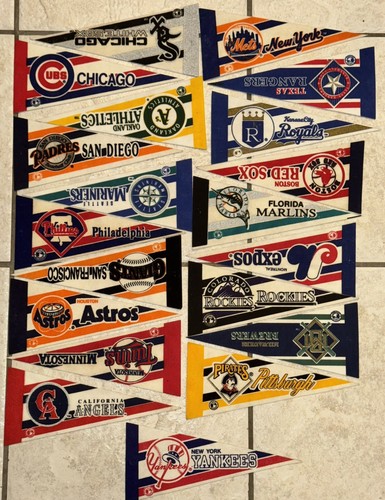 20- 1990’s 9 Inch Major League Baseball Teams Pennants - Picture 5 of 5