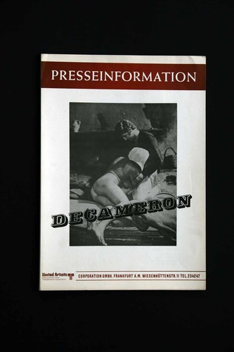 Decameron - Pier Paolo Pasolini - Angela Luce - Presseheft + 1 Pressefoto