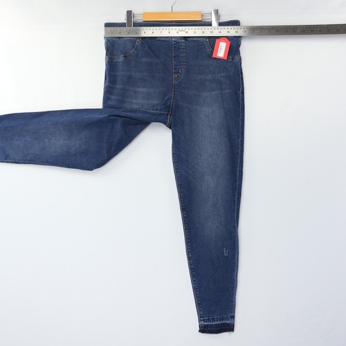 Spanx Womens Leggings Skinny Distressed Denim Jeans Medium Wash Blue Size NWT - Picture 22 of 49
