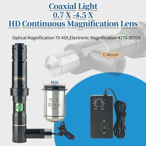 477X-3070X Coaxial Light Microscope Lens Observation LCD Screen Cable ITO Chip
