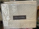 Standard shams set of 2 in Juliet matelasse stonewashed pearl cotton basketweave