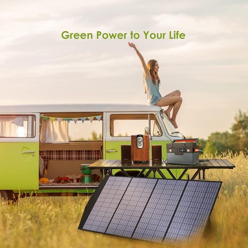 ALLPOWERS 200W Składany panel słoneczny do przenośnego generatora słonecznego elektrowni - Zdjęcie 5 z 7