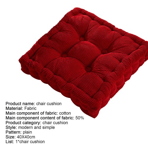 Cushion Pillow Thick Soft 40x40cm Chair Seat Room Tatami Mat for Home Decor - Picture 20 of 32